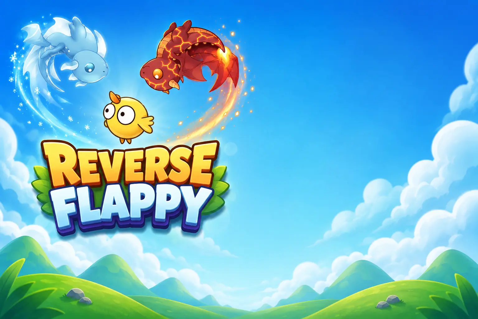Reverse Flappy game screen